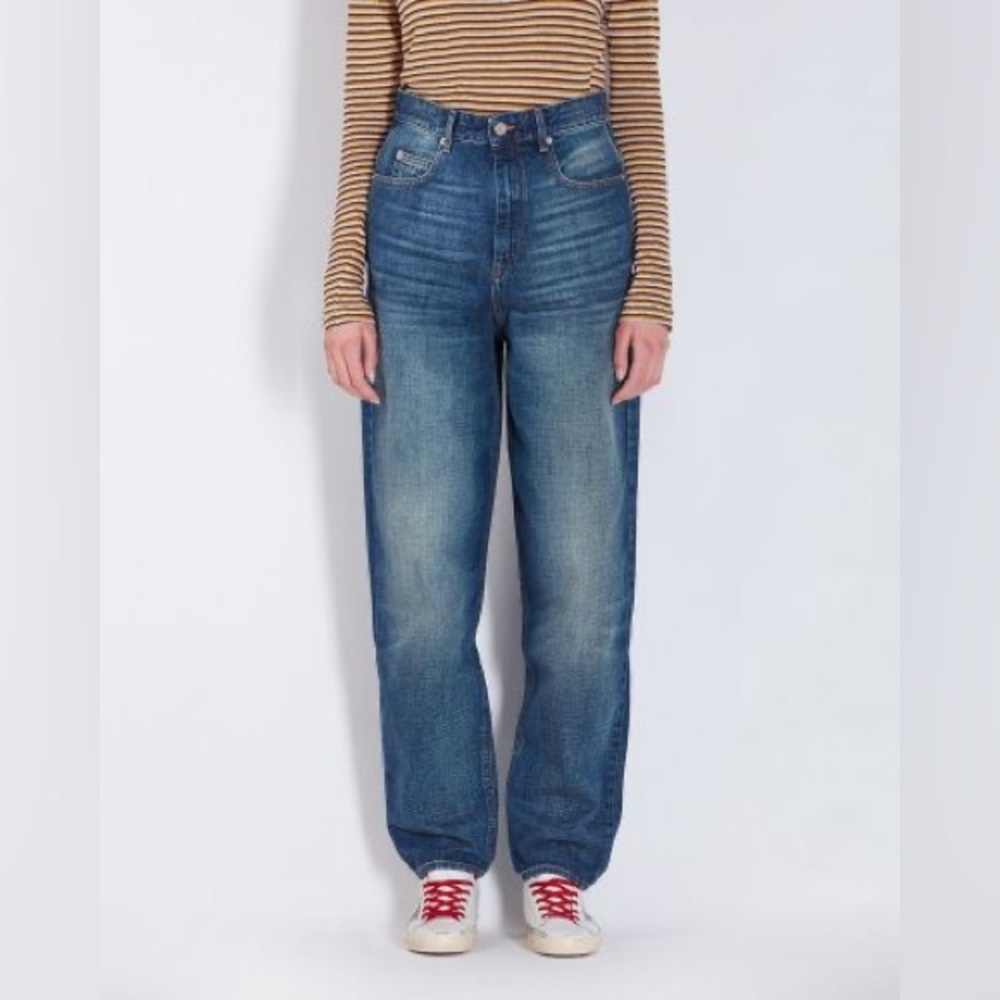 Isabel Marant Denim High-waisted Corsysr Trousers Size EU 34